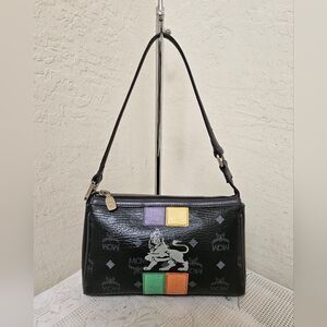 MCM Black Mini Handbag Shoulder Bag AUTHENTIC